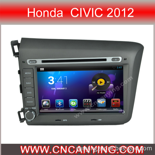 Car DVD Player for Pure Android 4.2.2 Car DVD Player with A9 CPU Capacitive Touch Screen GPS Bluetooth for Honda Civic 2012 (AD-8201)